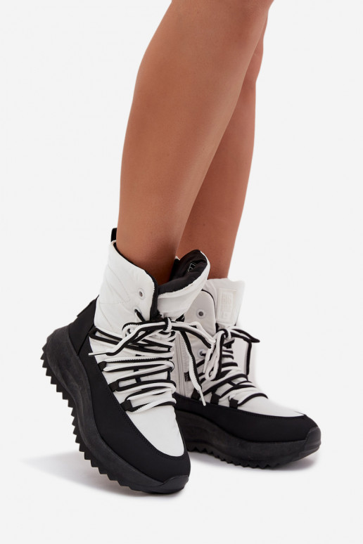 sniego batai   Big Star SS274060 Baltos-Juodos spalvos sniego batai   Big Star SS274060 Baltos-Juodos spalvos