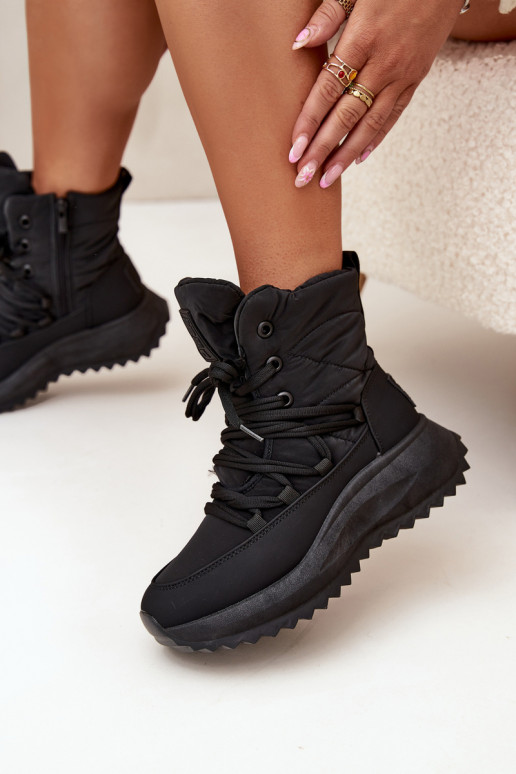 sniego batai   Big Star SS274059 Juodos spalvos sniego batai   Big Star SS274059 Juodos spalvos