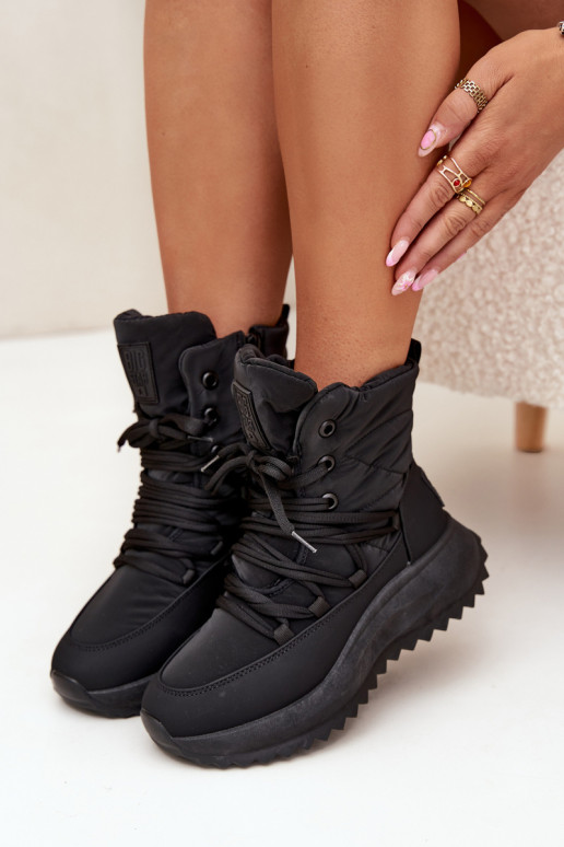 sniego batai   Big Star SS274059 Juodos spalvos sniego batai   Big Star SS274059 Juodos spalvos