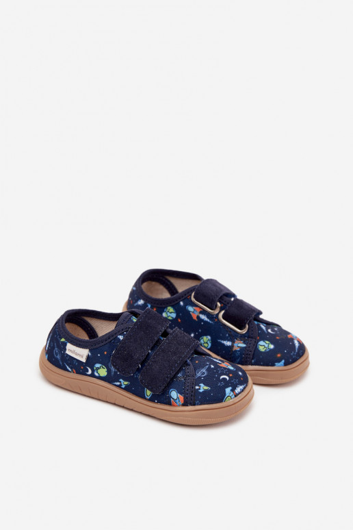 Šlepetės Barefoot berniukų Kosmos Milami tamsiai mėlynos spalvos Saphira Šlepetės Barefoot berniukų Kosmos Milami tamsiai mėlynos spalvos Saphira