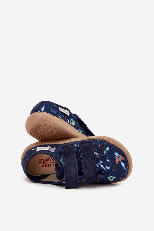 Šlepetės Barefoot berniukų Kosmos Milami tamsiai mėlynos spalvos Saphira Šlepetės Barefoot berniukų Kosmos Milami tamsiai mėlynos spalvos Saphira
