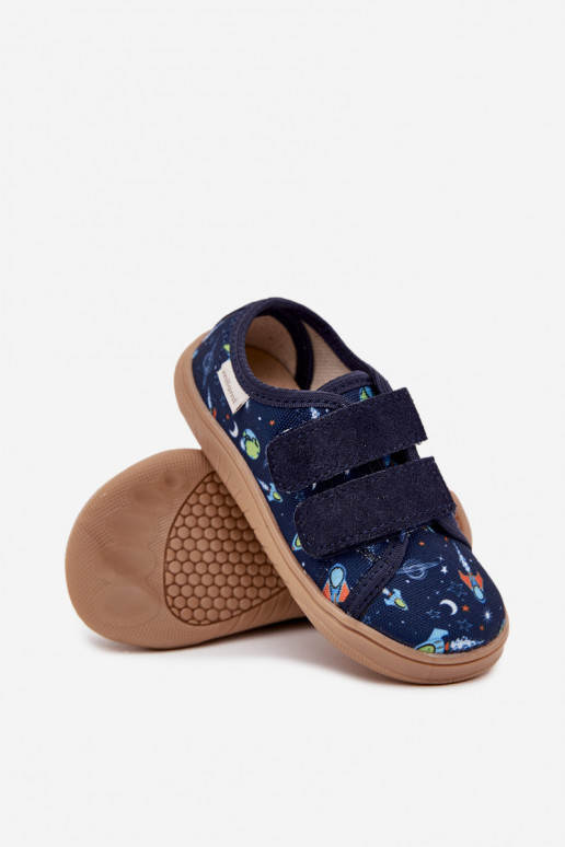 Šlepetės Barefoot berniukų Kosmos Milami tamsiai mėlynos spalvos Saphira Šlepetės Barefoot berniukų Kosmos Milami tamsiai mėlynos spalvos Saphira