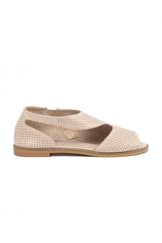 aukso spalvos sandalai  