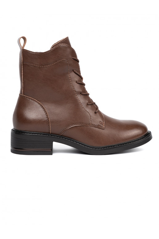 rudos spalvos su raištukais batai z niskim obcasem Sergio Leone