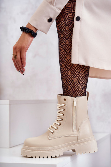 Moteriški aulinukai  pašiltinti dramblio kaulo spalvos Dorchen 2