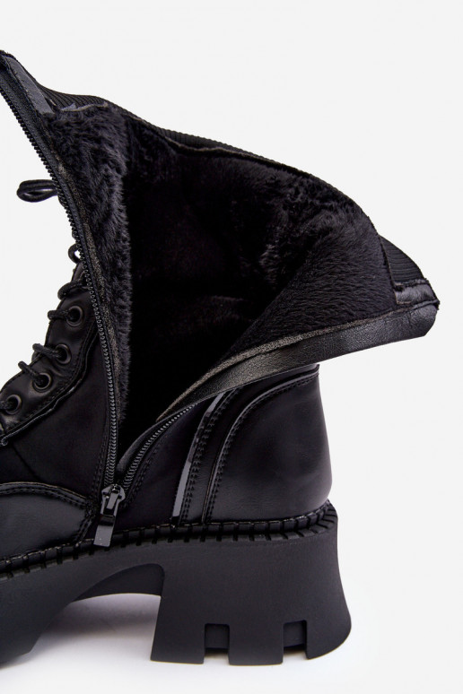 Zomšiniai batai auliniai batai  Juodos spalvos Marx