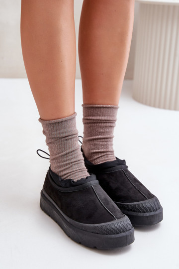 sniego batai  su platforma  Juodos spalvos Izamine