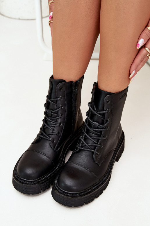 pašiltinti aulinukai  Big Star OO274140 Juodos spalvos