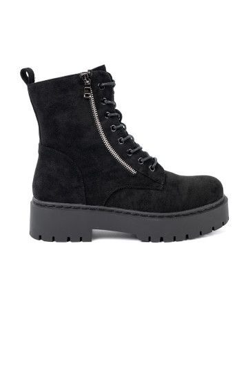 batai  juodos spalvos z zamszowym wykończeniem