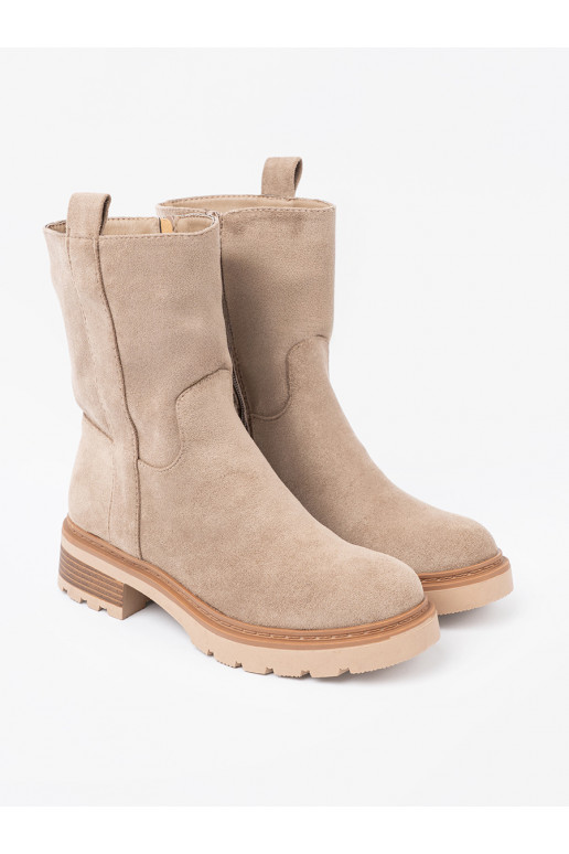 Minimalistyczne batai  z miękkiego zamszu Minimalistyczne batai  z miękkiego zamszu