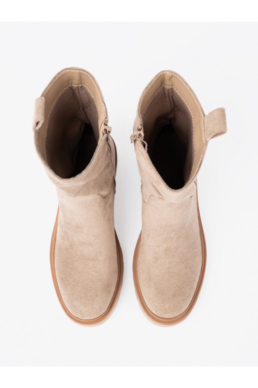 Minimalistyczne batai  z miękkiego zamszu Minimalistyczne batai  z miękkiego zamszu