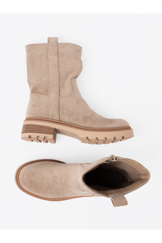 Minimalistyczne batai  z miękkiego zamszu Minimalistyczne batai  z miękkiego zamszu