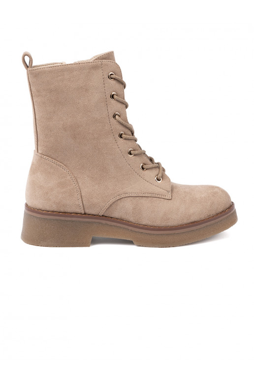   auliniai batai z okrągłym noskiem