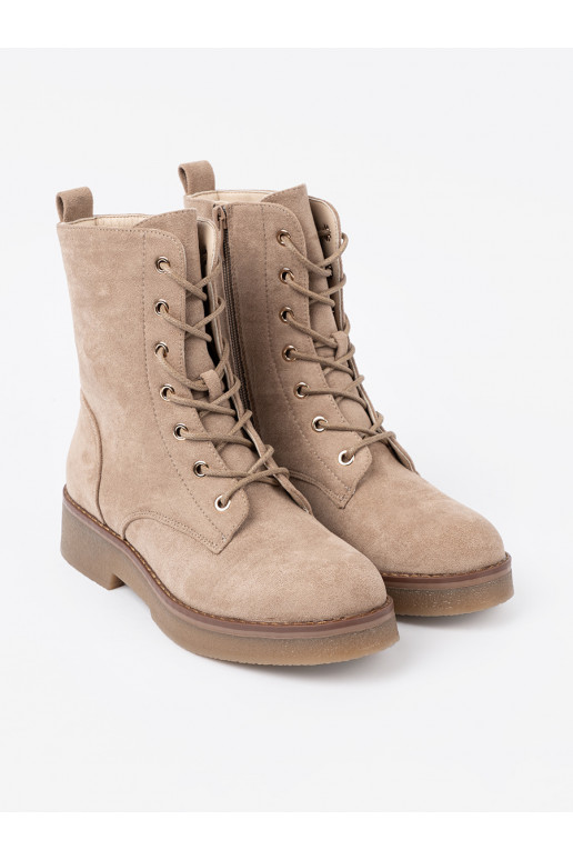   auliniai batai z okrągłym noskiem