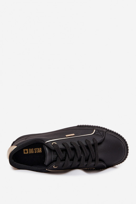   modelio batai iš eko odos Big Star SS274025 Juodos ir-aukso spalvos