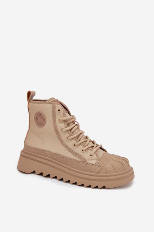 laisvalaikio batai su auliuku  pašiltinti Big Star OO274A356 smėlio spalvos