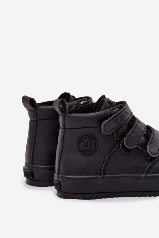 pašiltinti  modelio aulinukai Vaikiški su lipniais užsegimais Big Star SS374070 Juodos spalvos pašiltinti  modelio aulinukai Vaikiški su lipniais užsegimais Big Star SS374070 Juodos spalvos