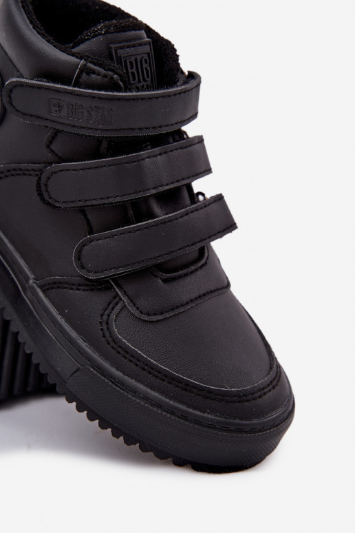 pašiltinti  modelio aulinukai Vaikiški su lipniais užsegimais Big Star SS374070 Juodos spalvos pašiltinti  modelio aulinukai Vaikiški su lipniais užsegimais Big Star SS374070 Juodos spalvos