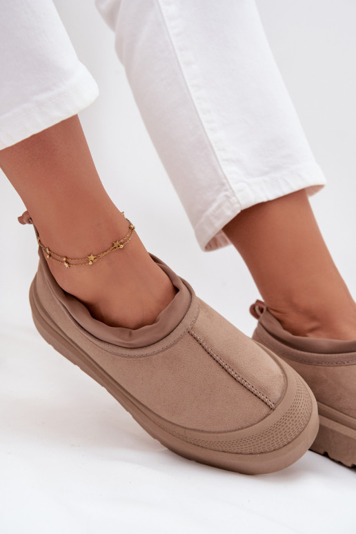 sniego batai  su platforma  smėlio spalvos Izamine