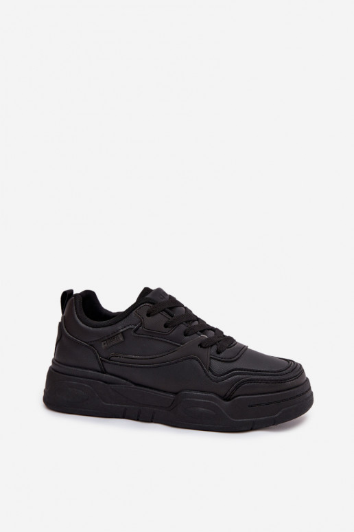 Moteriški juodi Sneakers modelio batai su platforma Big Star SS274589 HI-POLY SYSTEM