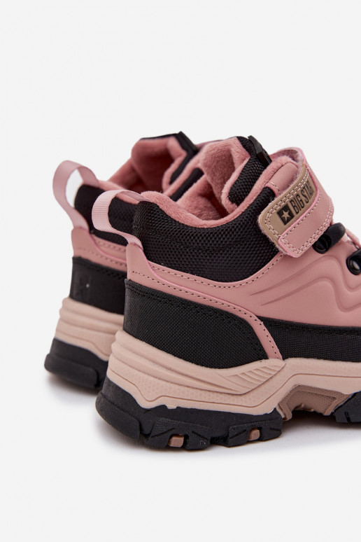 batai sniego batai Vaikiški su lipniais užsegimais Big Star SS374011 rožinės spalvos batai sniego batai Vaikiški su lipniais užsegimais Big Star SS374011 rožinės spalvos