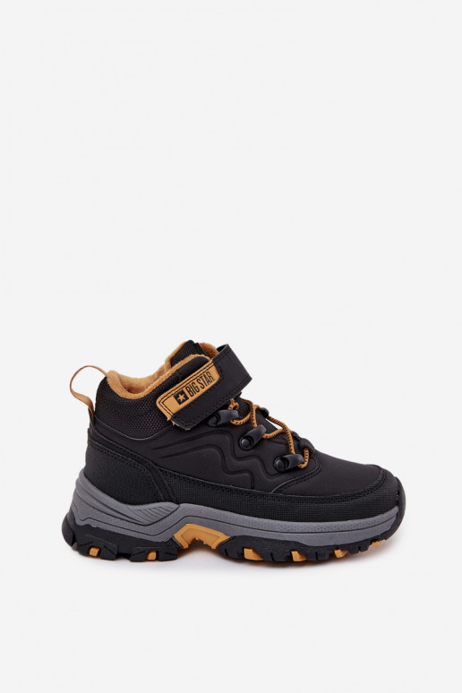 batai sniego batai Vaikiški su lipniais užsegimais Big Star SS374013 Juodos spalvos batai sniego batai Vaikiški su lipniais užsegimais Big Star SS374013 Juodos spalvos