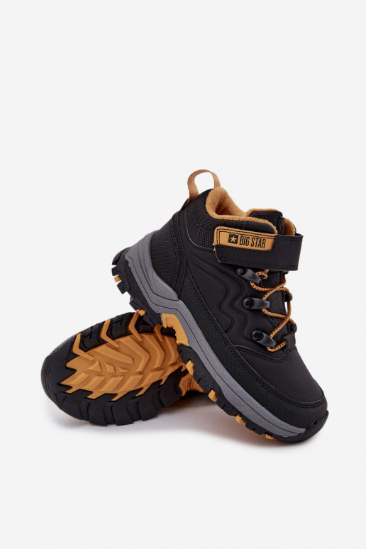 batai sniego batai Vaikiški su lipniais užsegimais Big Star SS374013 Juodos spalvos batai sniego batai Vaikiški su lipniais užsegimais Big Star SS374013 Juodos spalvos