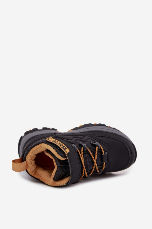 batai sniego batai Vaikiški su lipniais užsegimais Big Star SS374013 Juodos spalvos batai sniego batai Vaikiški su lipniais užsegimais Big Star SS374013 Juodos spalvos