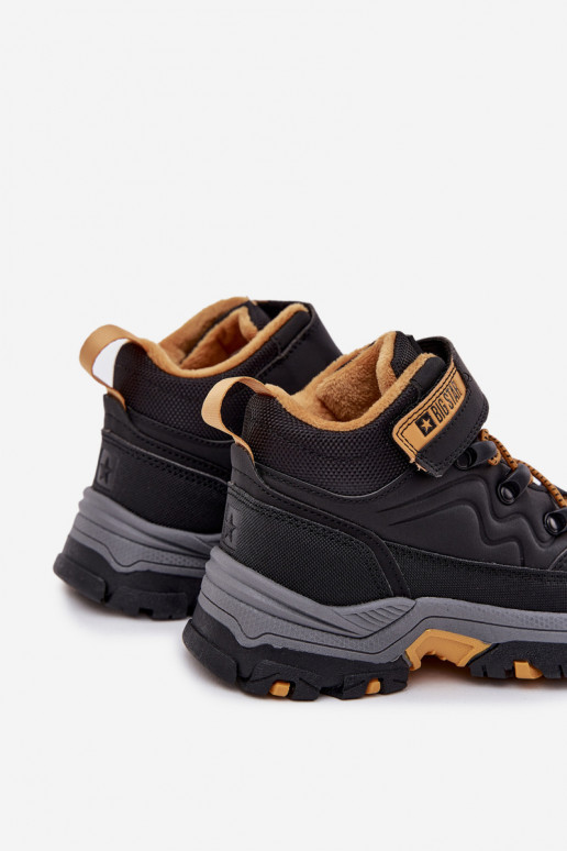 batai sniego batai Vaikiški su lipniais užsegimais Big Star SS374013 Juodos spalvos batai sniego batai Vaikiški su lipniais užsegimais Big Star SS374013 Juodos spalvos