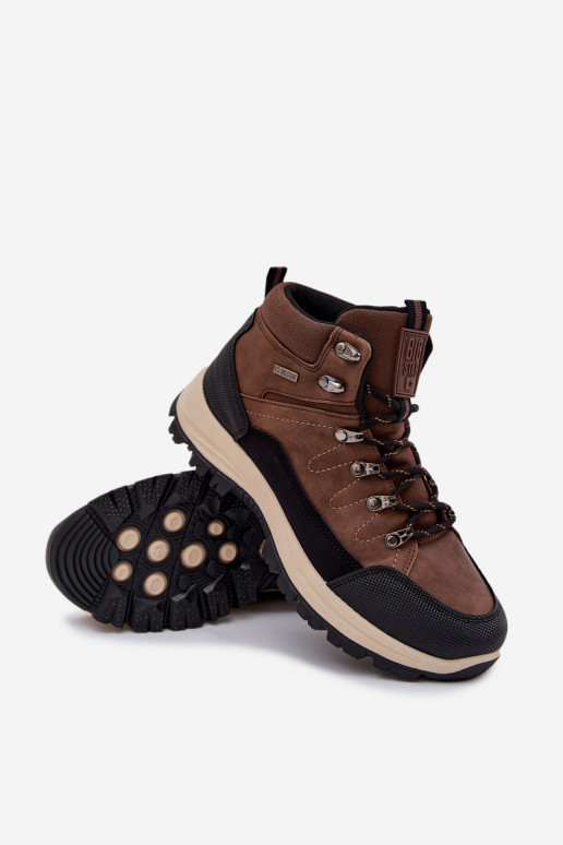 žygio batai  Big Star SS174049 rudos spalvos žygio batai  Big Star SS174049 rudos spalvos