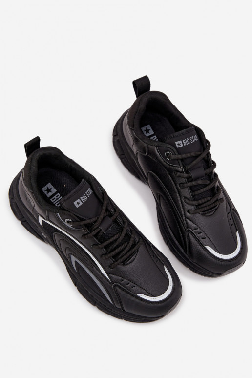 sportiniai bateliai  modelio batai  Big Star SS174285 Juodos spalvos sportiniai bateliai  modelio batai  Big Star SS174285 Juodos spalvos
