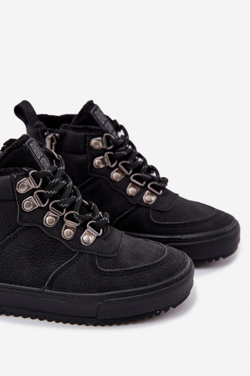 žygio batai batai Vaikiški pašiltinti Big Star SS374075 Juodos spalvos žygio batai batai Vaikiški pašiltinti Big Star SS374075 Juodos spalvos