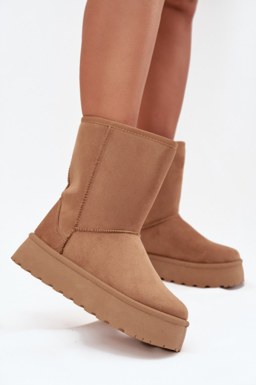  sniego batai su kailiuku rudos spalvos Abrams