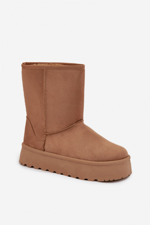  sniego batai su kailiuku rudos spalvos Abrams