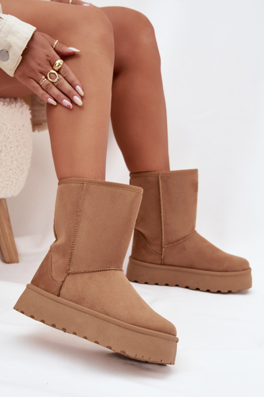  sniego batai su kailiuku rudos spalvos Abrams