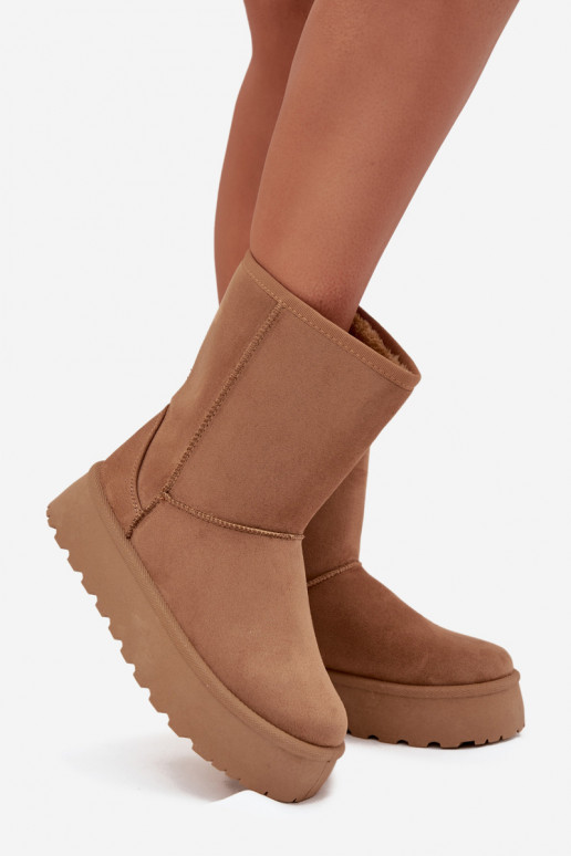  sniego batai su kailiuku rudos spalvos Abrams