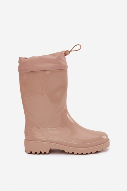 Guminiai batai  su užtempiamu užsegimu smėlio spalvos Kessia