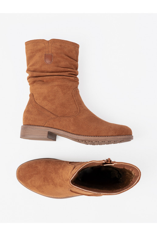 karamelinės spalvos batai 