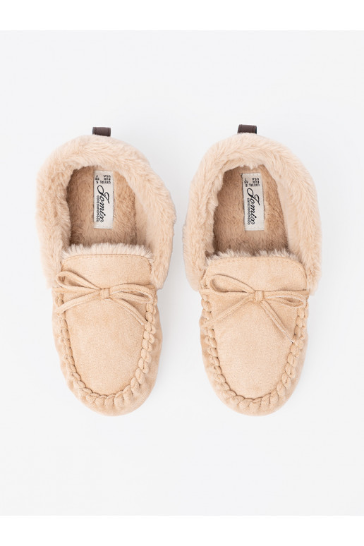 šilti  kapcie typu mokasinai su bantuku