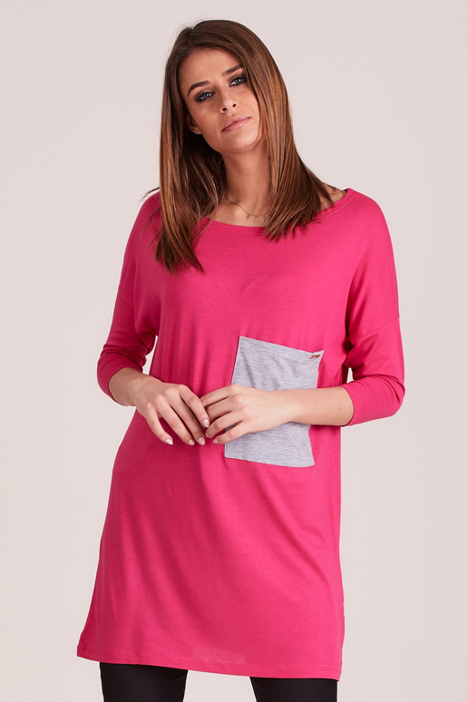 Tunika-PL-TU-4305.08-tamsiai rožinė Tunika-PL-TU-4305.08-tamsiai rožinė