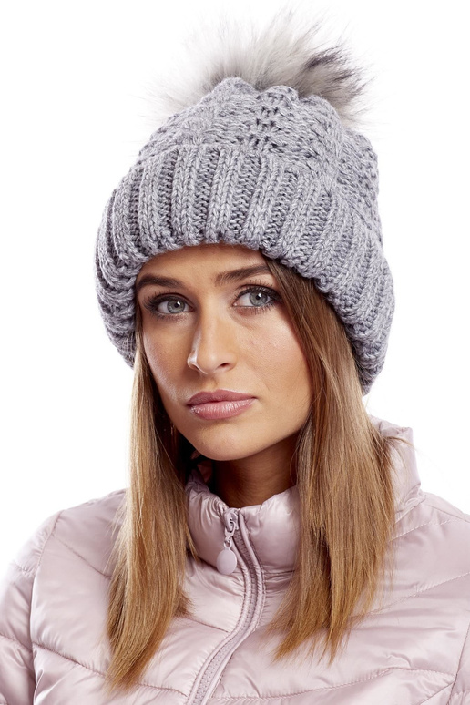 Kepurė -AT-CZ-1716501.36-tamsiai pilka