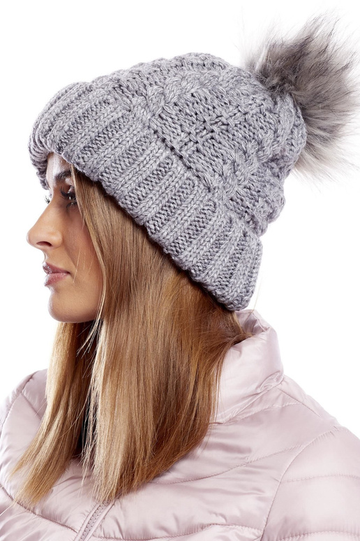 Kepurė -AT-CZ-1716501.36-tamsiai pilka