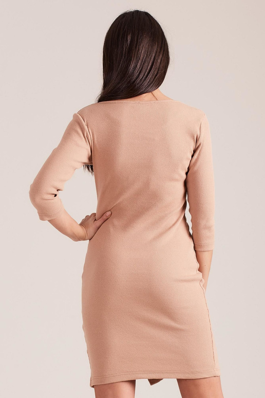 Suknelė-PL-SK-4497.00-tamsiai smėlio...