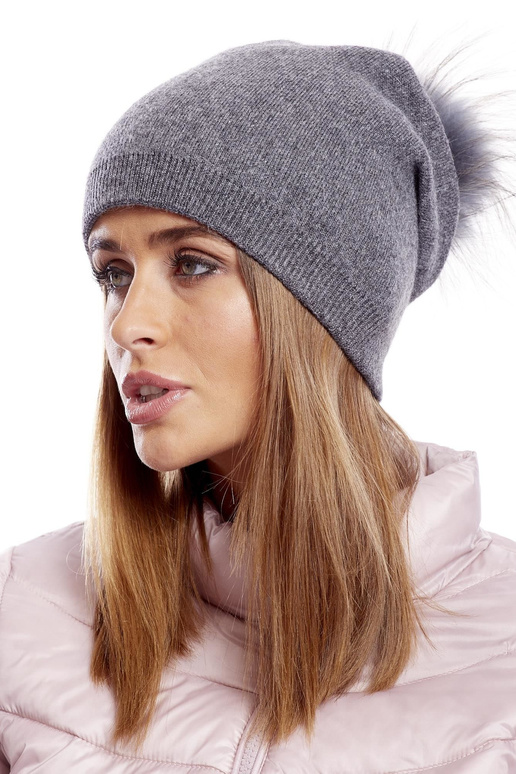 Kepurė AT-CZ-17285.40 – tamsiai pilka