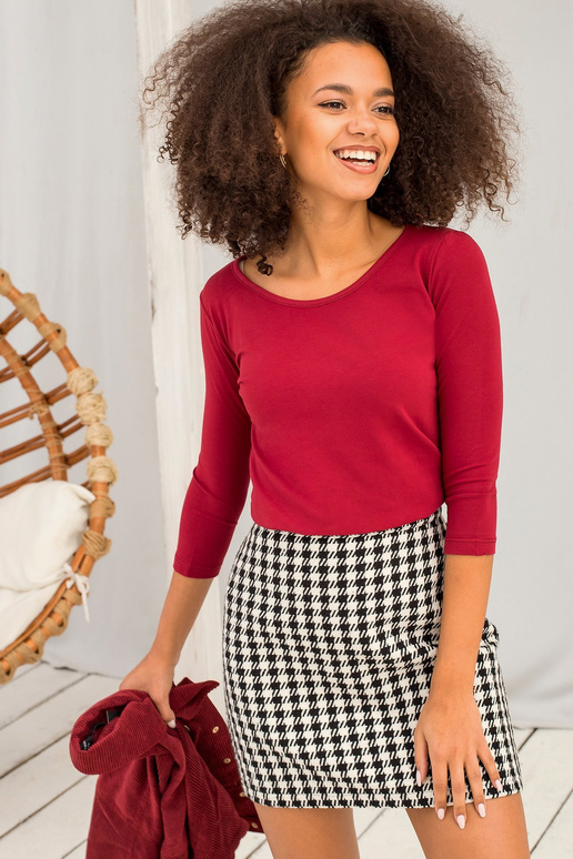 Bordo spalvos Mona palaidinė