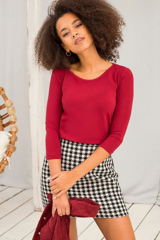 Bordo spalvos Mona palaidinė