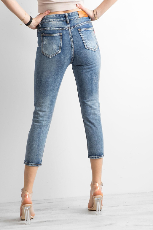 Spodnie jeans-JMP-SP-CHK001.81-niebieski