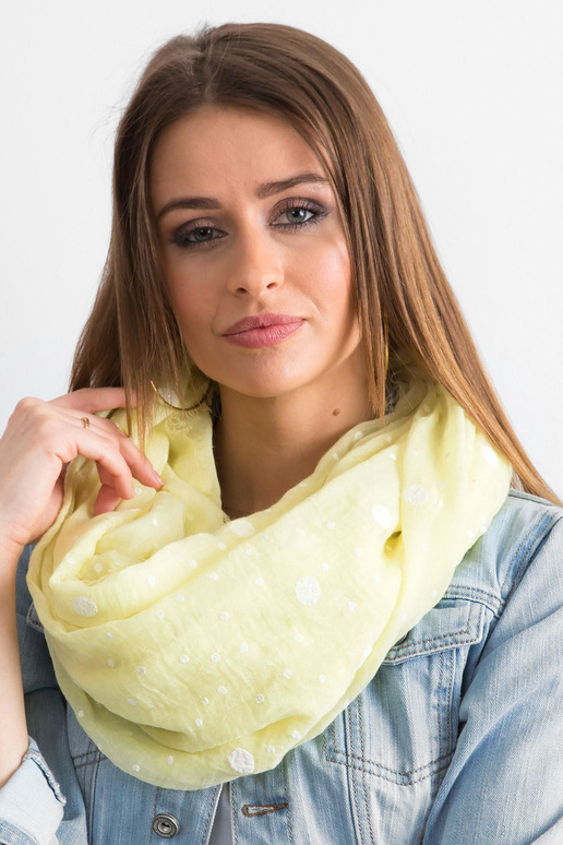 Šviesiai geltonos spalvos šalikas su...