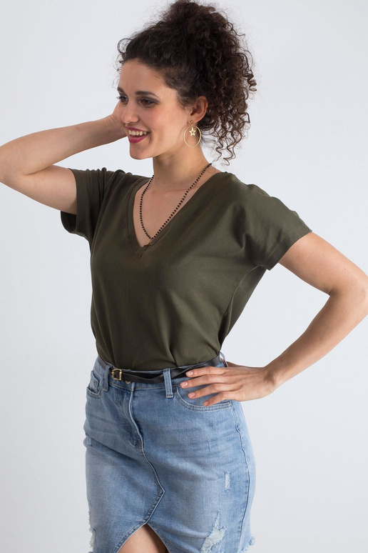 Chaki spalvos marškinėliai Emory