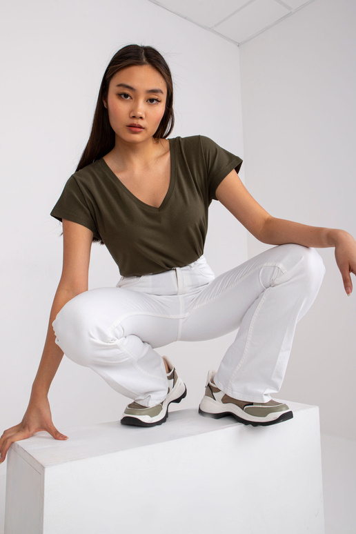 Chaki spalvos marškinėliai Emory